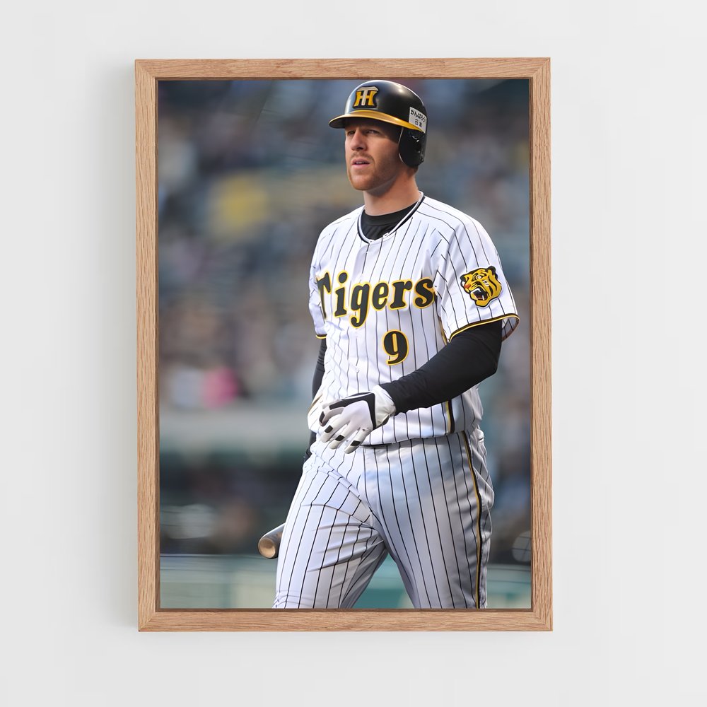 Poster Batteur des Hanshin – affiche Baseball (vue 4)